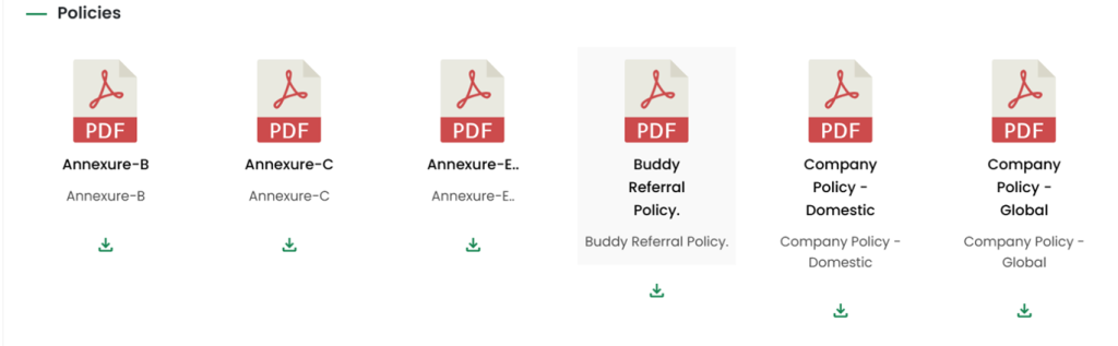Switch to HRMS and get updates of company policy